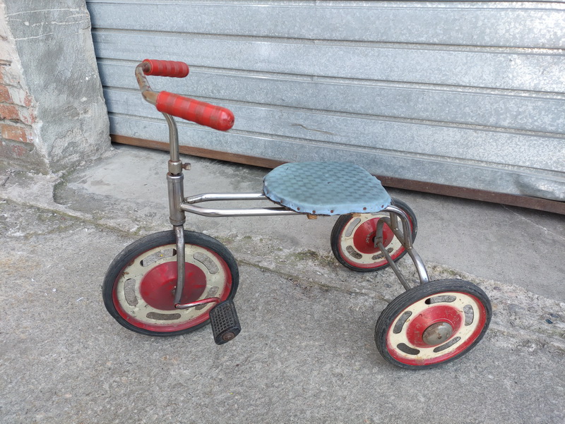 triciclo infantil metal madera 52x68x32 1u